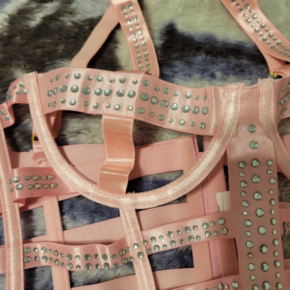 Rhinstone Cut Out Lingerie - Picture 5 of 7